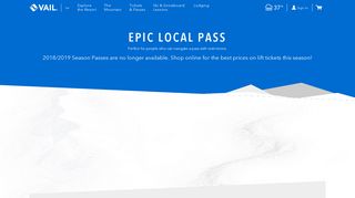 Epic Local Pass | Vail Ski Resort