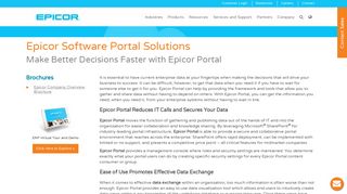 Epicor Software Portal Solutions | Epicor