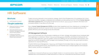 Human Resource Information Systems (HRIS) | Epicor