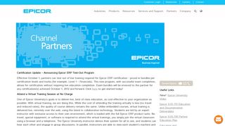 Channel Partner Education | Epicor