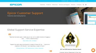 Global Support Service Expertise | Customer Support | Epicor