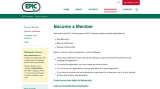 Become a Member | EPIC Pharmacies