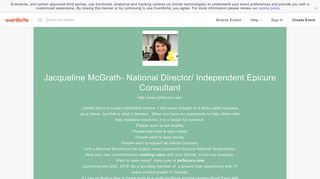 Jacqueline McGrath- National Director/ Independent Epicure ...
