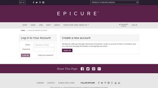 LOG IN - Epicure.com