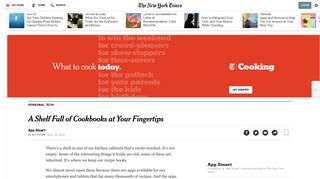 Big Oven, My Recipe Book, Epicurious and Other Cookbook Apps ...