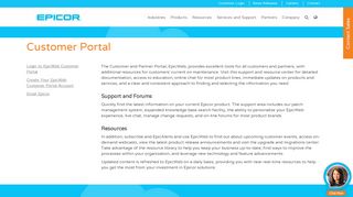 Epicor Customer Portal | Epicor Asia