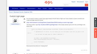Custom login page | Episerver Developer Community - Episerver World