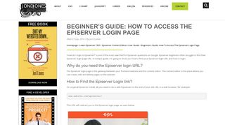 Beginner's Guide: How To Access The Episerver Login Page - Jon D ...