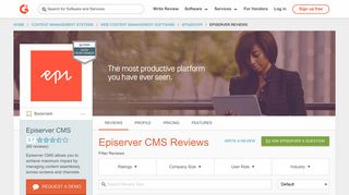 Episerver CMS Reviews 2019 | G2 Crowd