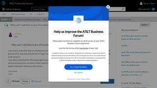 Why can't I add Epix to any of my devices? - AT&T Community