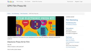 EPK Film Press Kit | Film PR - FilmDaily.tv