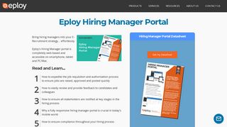 Eploy Hiring Manager Portal | Eploy ATS
