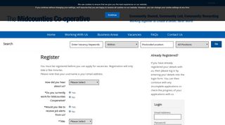 Login/Register - Midcounties Careers
