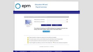 EPM Portal - Login