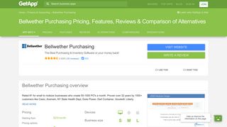 Bellwether Purchasing Pricing, Features, Reviews & Comparison of ...