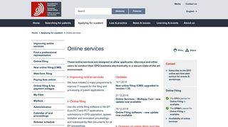 EPO - Online services