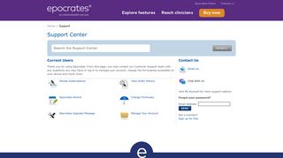Support Center | Epocrates