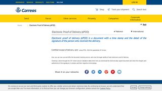 Electronic Proof of Delivery (ePOD) - Correos