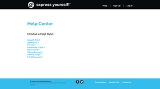 E-Poll Help Center - E-Poll Surveys - Express Yourself! Take Online ...