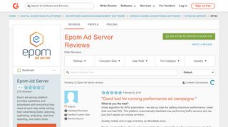 Epom Ad Server Reviews 2018 | G2 Crowd
