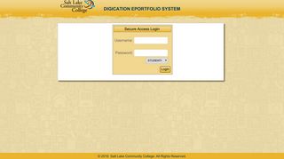 Salt Lake Community College - Digication ePortfolio System