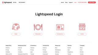 Login Page | Lightspeed EPOS