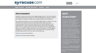 ePost-Standard - Benefits - Syracuse.com