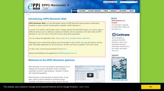 EPPI-Reviewer 4: systematic review software - EPPI-Centre - IoE