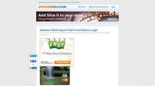 Alabama Child Support Debit Card Balance Login - Eppicard Help