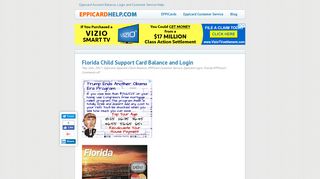 Florida Child Support Card Balance and Login - Eppicard Help