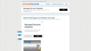 Illinois Child Support Card Balance and Login - Eppicard Help