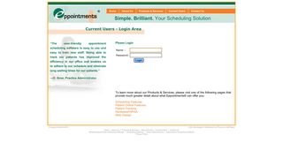 Eppointments - Your Online Scheduling Solution - Login