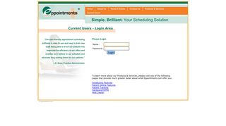 Eppointments - Your Online Scheduling Solution - Login