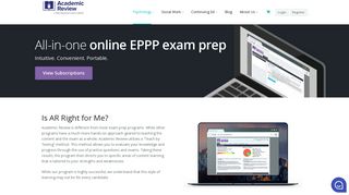 Frequently Asked Questions - About the EPPP - Academic Review