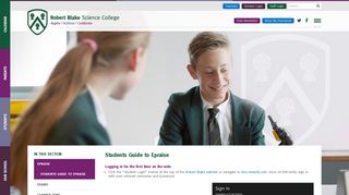 Students Guide to Epraise - Robert Blake Science College