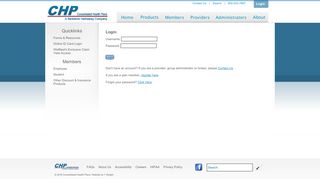 Login to the CHP Website - Consolidated Health Plans