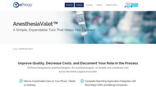 AnesthesiaValet™ | ePreop Software - SurgicalValet™ by ePreop