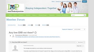 Any free EHR out there? - Member Forum - Ideal Medical Practices