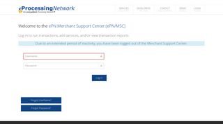the ePN Merchant Support Center (ePN/MSC) - eProcessing Network