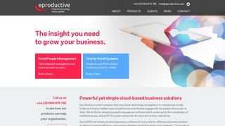 Eproductive - Cloud-based Business Solutions for Hotels and Charity ...