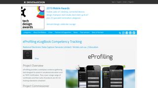 eProfiling eLogBook Competency Tracking - 2013 Mobile Awards