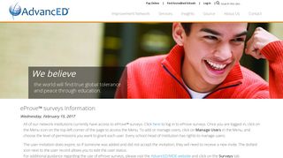 eProve™ surveys Information | AdvancED