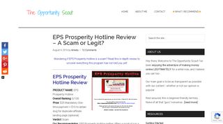 EPS Prosperity Hotline Review: Will They Prosper or Wreck You?