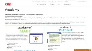Academy | School Specialty | EPS - EPS Literacy and Intervention