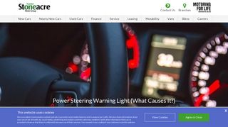 Power Steering Warning Light: What Causes It? - Stoneacre
