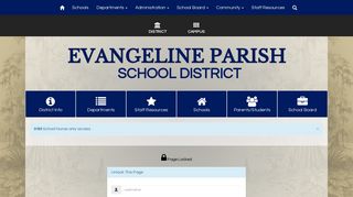 Evangeline Parish School Board - Page Login