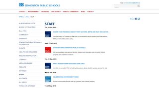 Staff - Edmonton Public Schools