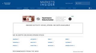 Seiko Epson Insider Activity | Markets Insider