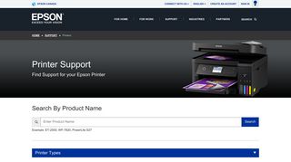 Printers | Epson® Official Support | Epson Canada