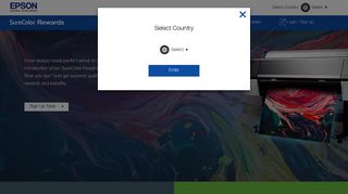 COUNTRY SELECT: EpsonSureColor